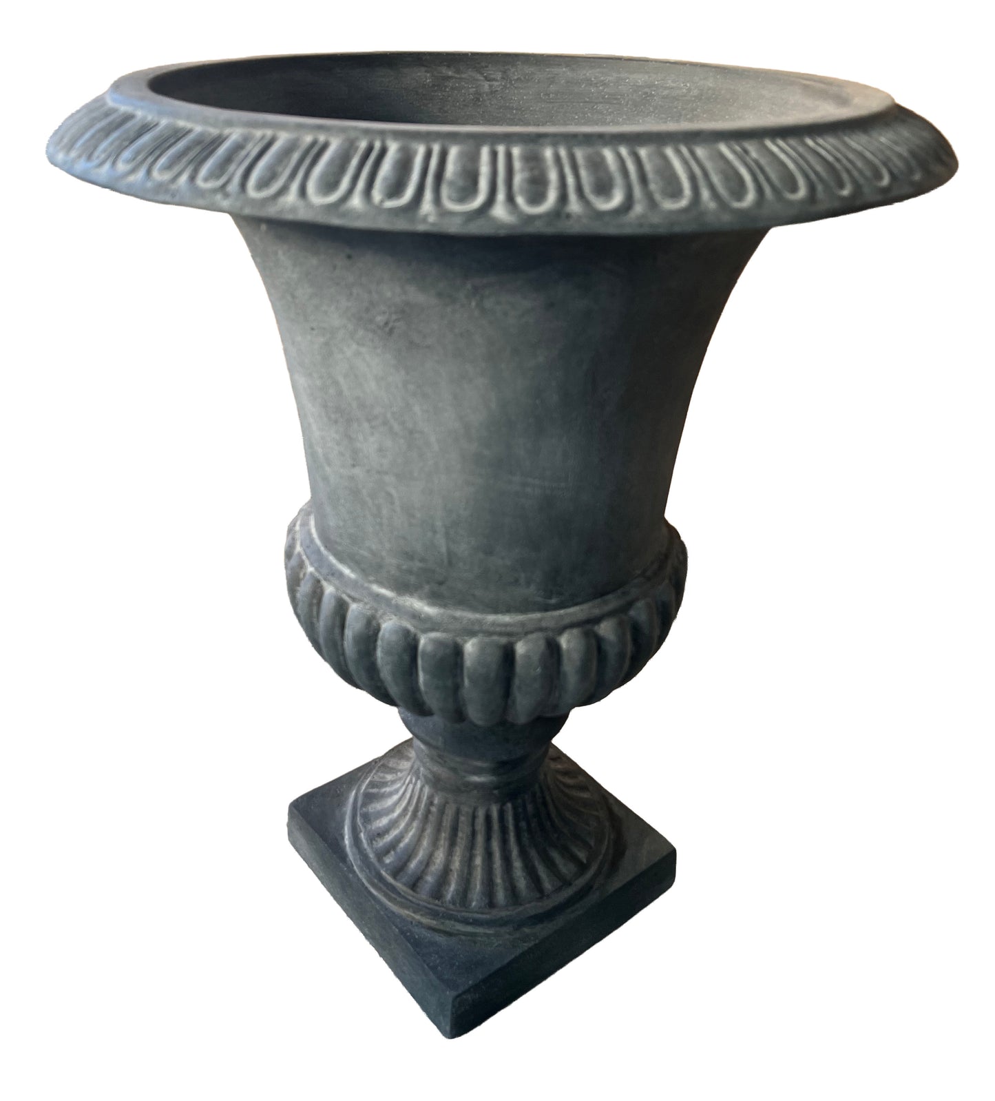 Grand Pot Cylindrique Couleur Ardoise - Pierre Reconstituée - 4,5kgs Ø48.5 × H60 cm