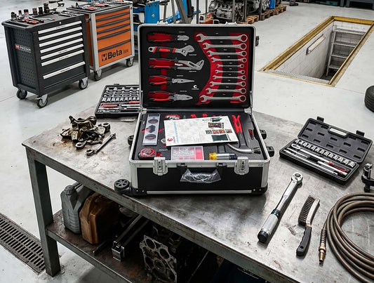 Mallette aluminium 238 outils CRV, 6 tournevis VDE 1000V