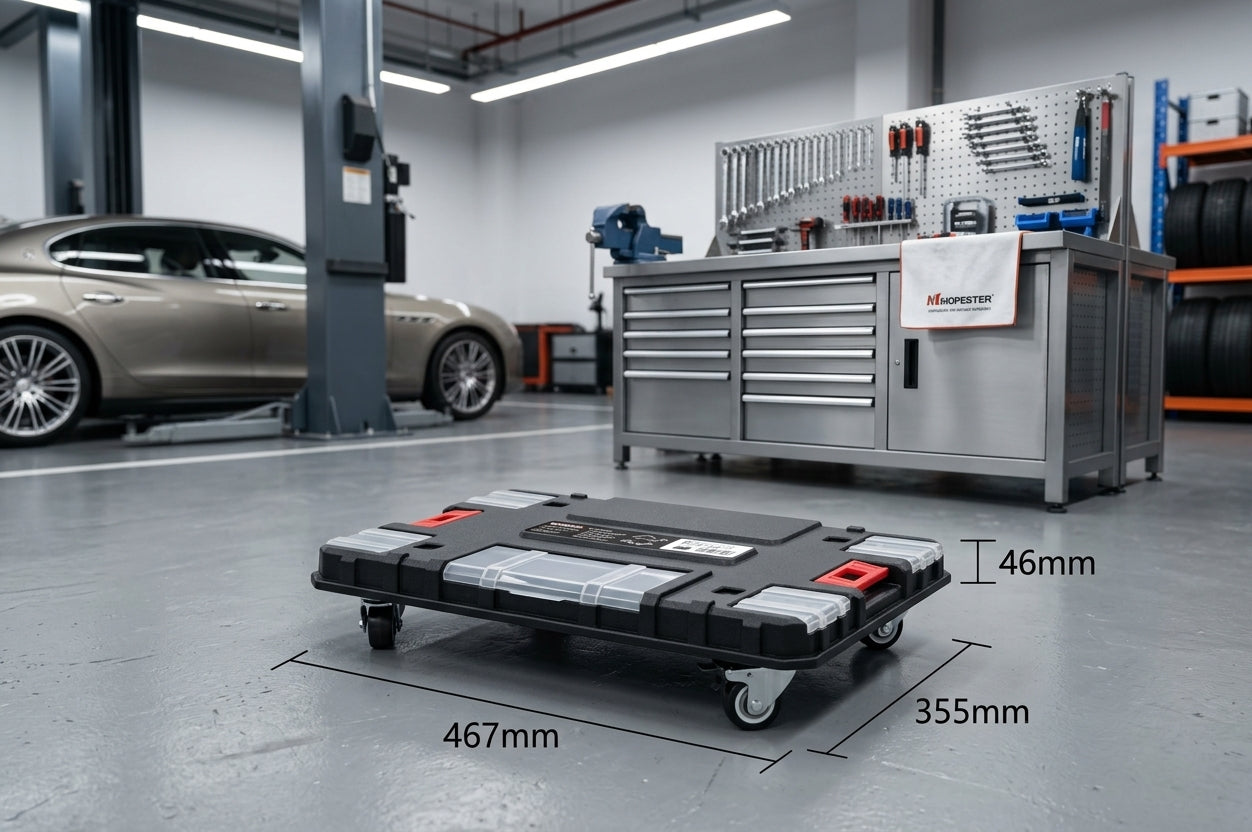 Système modulaire 5 caisses sur chariot, L445*D320*H1500mm-charge totale 200 kg