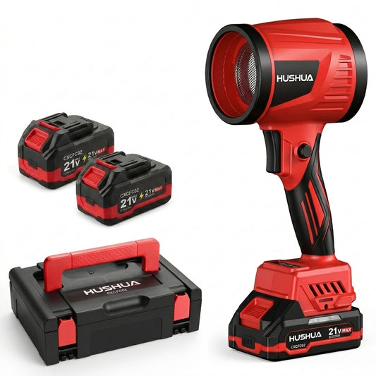 Souffleur Électrique Sans Fil 21V · 2 Batteries 3Ah · DDP France