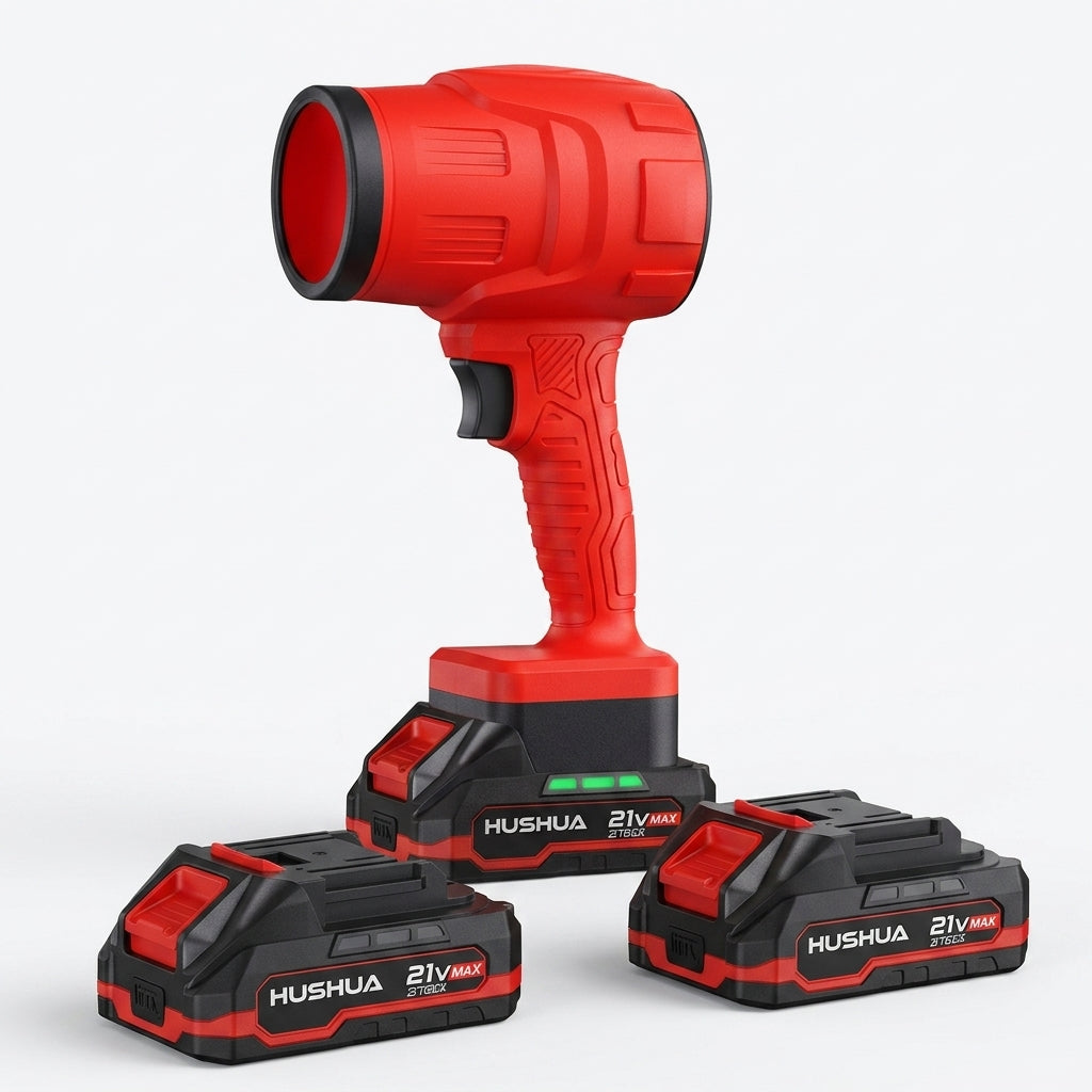 Souffleur Électrique Sans Fil 21V · Brushless · 2 Batteries 3Ah · DDP France