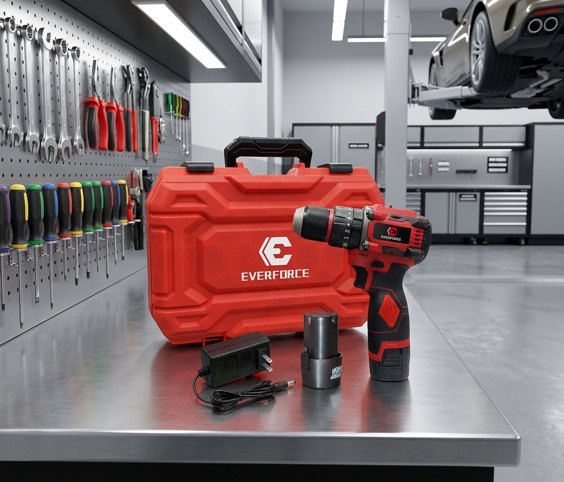 Perceuse-visseuse-devisseuse brushless 16,8V, 45 Nm, 2 batteries et coffret