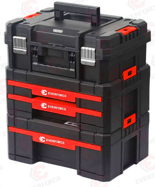 Système modulaire 5 caisses sur chariot, L445*D320*H1500mm-charge totale 200 kg