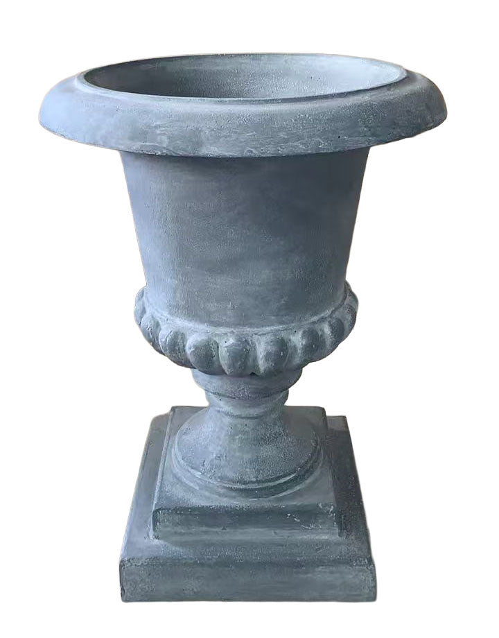Pot de Jardin Epure Couleur Ardoise -Pierre Reconstituée - 4,5kgs Ø41 × H52 cm