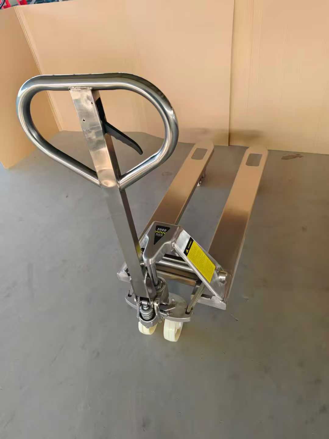 Transpalette inox agroalimentaire résistant corrosion DDP France