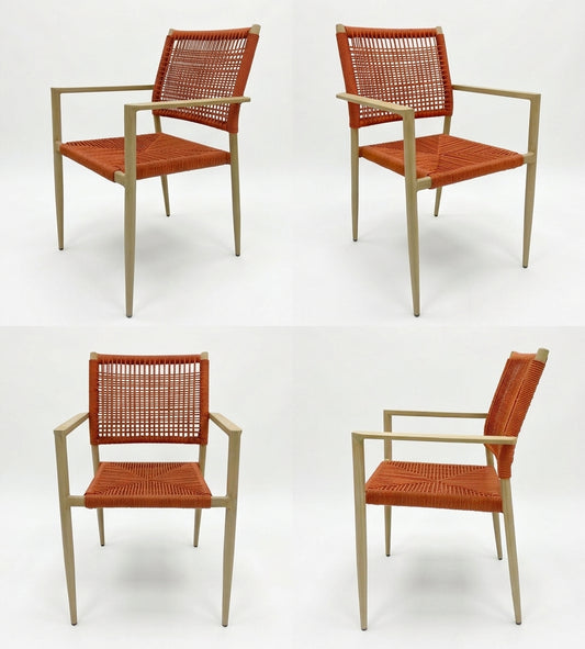 Chaise de Jardin Corde Mistral — Avec Accoudoirs