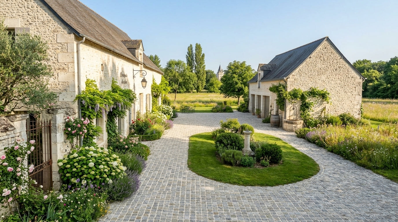 Pavés Granit Naturel Bouchardés — Épaisseur 3,5 cm