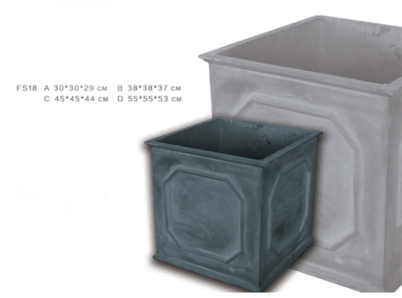 Pot Carré de Jardin en Fibre d'Argile, 4 tailles