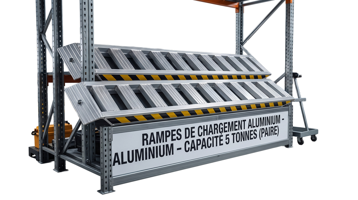 Rails de chargement aluminium 5 tonnes