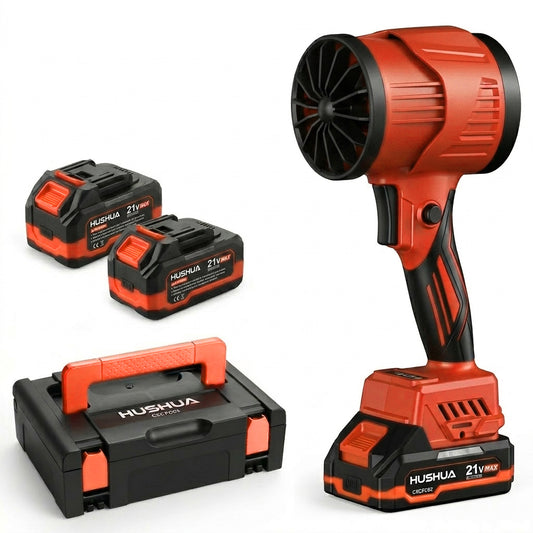 Souffleur Électrique Sans Fil 21V · Haute Puissance · 2 Batteries 3Ah · DDP France