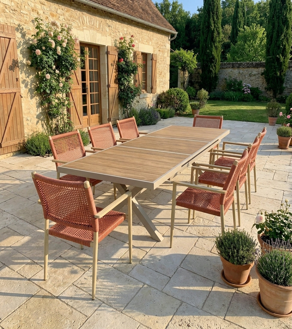 Table de Jardin Extensible Mistral -180/240cm